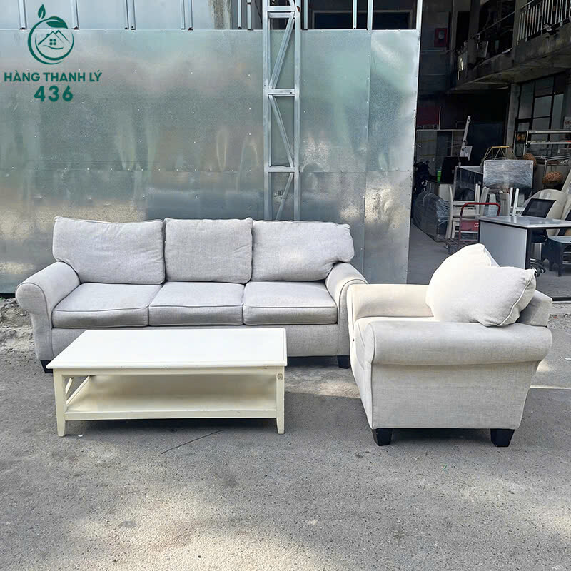 Bộ Sofa Cũ Màu Xám Sáng Gồm Ghế Dài Và Ghế Đơn   sofa-1-1 Bộ Sofa Cũ Màu Xám Sáng Gồm Ghế Dài Và Ghế Đơn