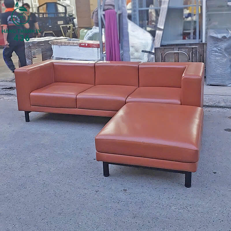 Sofa Góc L Cũ Bọc Da Màu Nâu Chân Đế Chắc Chắn sofa-da-1 Sofa Góc L Cũ Bọc Da Màu Nâu Chân Đế Chắc Chắn