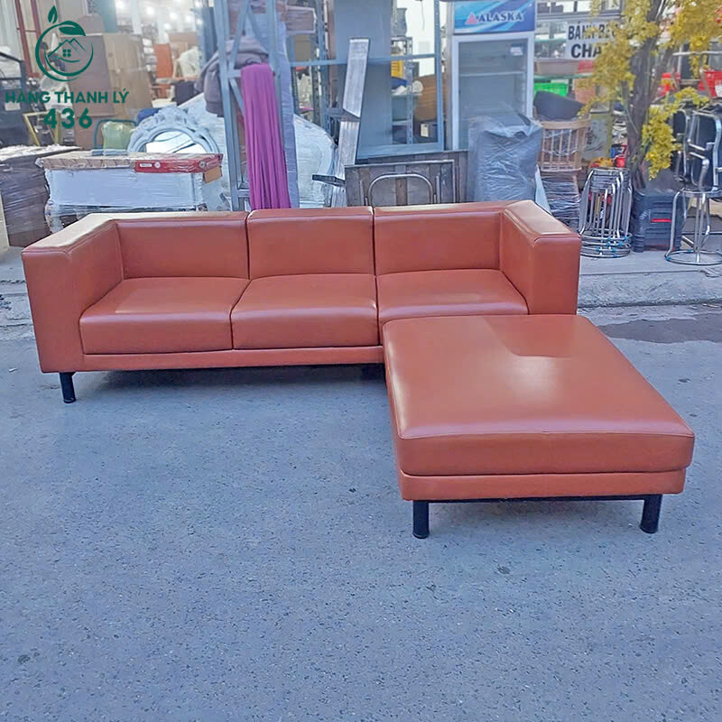 Sofa Góc L Cũ Bọc Da Màu Nâu Chân Đế Chắc Chắn sofa-da-4 Sofa Góc L Cũ Bọc Da Màu Nâu Chân Đế Chắc Chắn