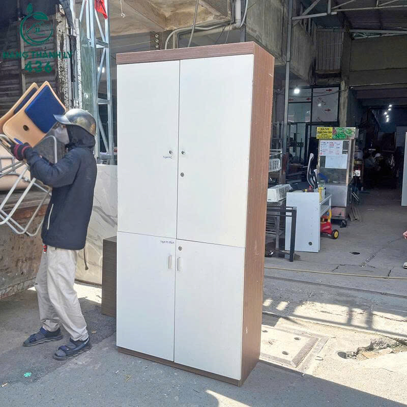 Tủ Hồ Sơ Cũ 4 Cánh 2Mx90CM Màu Trắng Màu Trắng Viền Vân Gỗ   tu-ho-so-1-2 Tủ Hồ Sơ Cũ 4 Cánh 2Mx90CM Màu Trắng Màu Trắng Viền Vân Gỗ