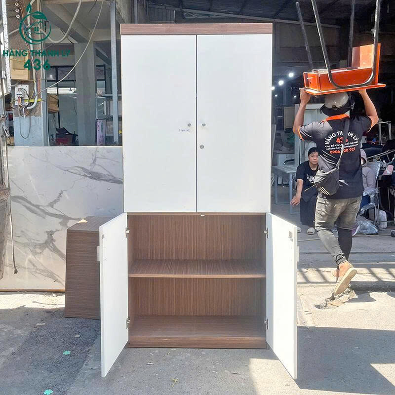 Tủ Hồ Sơ Cũ 4 Cánh 2Mx90CM Màu Trắng Màu Trắng Viền Vân Gỗ   tu-ho-so-2-2 Tủ Hồ Sơ Cũ 4 Cánh 2Mx90CM Màu Trắng Màu Trắng Viền Vân Gỗ