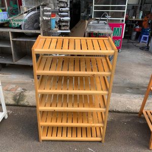 Kệ Giày Dép Cũ 6 Tầng Màu Gỗ Tự Nhiên Bền Đẹp