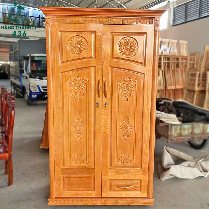 Tủ Quần Áo Gỗ 2 Cánh Chạm Hoa Văn Mới 99% (Nhiều Mẫu) z7028720379733_81da30e6645e86a8366bce9f722354b7 Tủ Quần Áo Gỗ 2 Cánh Chạm Hoa Văn Mới 99% (Nhiều Mẫu)