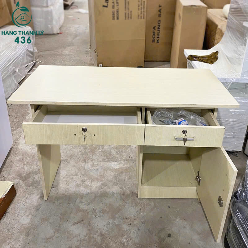 Bàn Làm Việc Gỗ Liền Hộc Kéo Màu Kem Nhỏ Gọn Mới 99% z7040220565633_24eabb2dc9aee36d030d8d7e5f48af3b Bàn Làm Việc Gỗ Liền Hộc Kéo Màu Kem Nhỏ Gọn Mới 99%