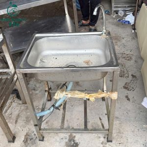 Chậu Rửa Chén Cũ Khung Đế Inox 1 Hố Bền Đẹp Giá Rẻ