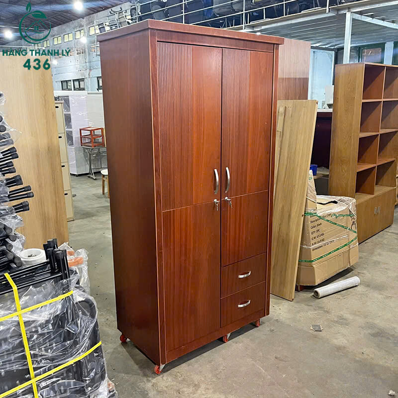 z7091301846258_f539348733322c6d729128615a2a06c2 Tủ Quần Áo Gỗ Cũ 2Mx1M 3 Cánh Nâu Cánh Gián Hiện Đại  
