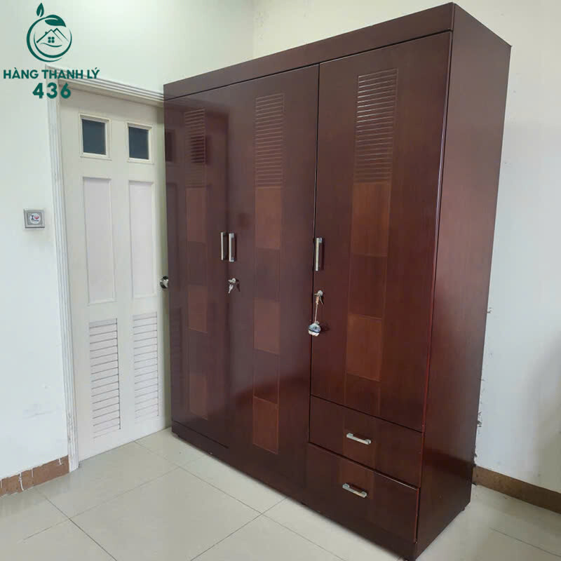 Tủ Quần Áo Gỗ Cũ 1M6x2M 3 Cánh Màu Cánh Gián Có Hộc Kéo   z7159055756843_4c52942ff0ab89359f325e7289edfc8d Tủ Quần Áo Gỗ Cũ 1M6x2M 3 Cánh Màu Cánh Gián Có Hộc Kéo