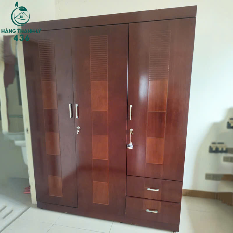 Tủ Quần Áo Gỗ Cũ 1M6x2M 3 Cánh Màu Cánh Gián Có Hộc Kéo   z7159055756912_8a590084f1987d15b4700d5c6d704c91 Tủ Quần Áo Gỗ Cũ 1M6x2M 3 Cánh Màu Cánh Gián Có Hộc Kéo