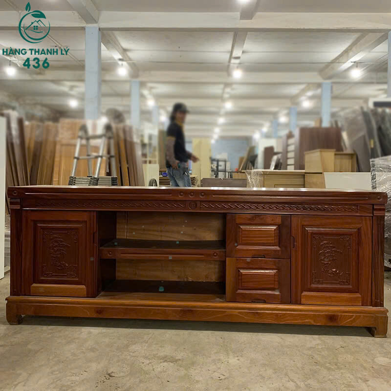 Kệ Tivi Gỗ Cũ 1M8x65CM Màu Nâu Cánh Gián 2 Cánh Kèm Hộc Kéo   z7159055882747_c3fc0dce2f861707c6014d9d9c3c4329 Kệ Tivi Gỗ Cũ 1M8x65CM Màu Nâu Cánh Gián 2 Cánh Kèm Hộc Kéo
