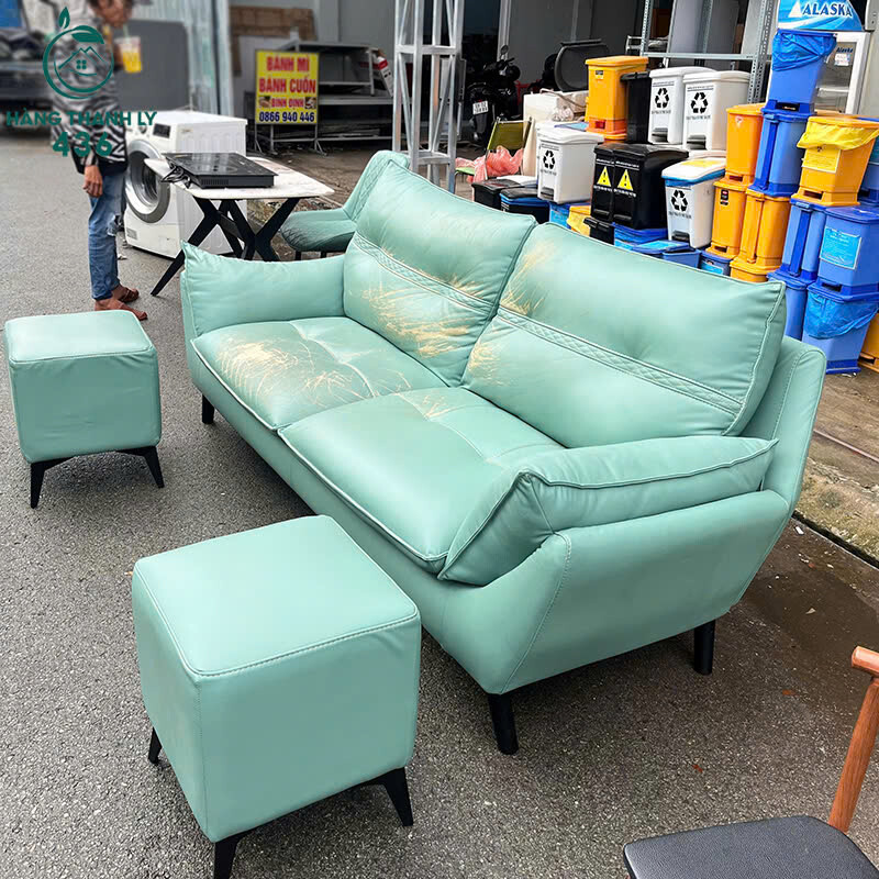 Sofa Cũ Bọc Da Xanh Mint 1M9x75CM Kiểu Dáng Hiện Đại   z7160810242325_25c507a4770c0571b65044d0d5f3eac5 Sofa Cũ Bọc Da Xanh Mint 1M9x75CM Kiểu Dáng Hiện Đại
