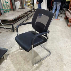 Ghế Họp Cũ Chân Quỳ Inox Hiện Đại Dáng Tựa Lưng Thoải Mái