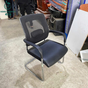 Ghế Họp Cũ Chân Quỳ Inox Hiện Đại Dáng Tựa Lưng Thoải Mái