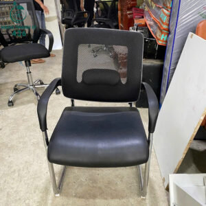 Ghế Họp Cũ Chân Quỳ Inox Hiện Đại Dáng Tựa Lưng Thoải Mái