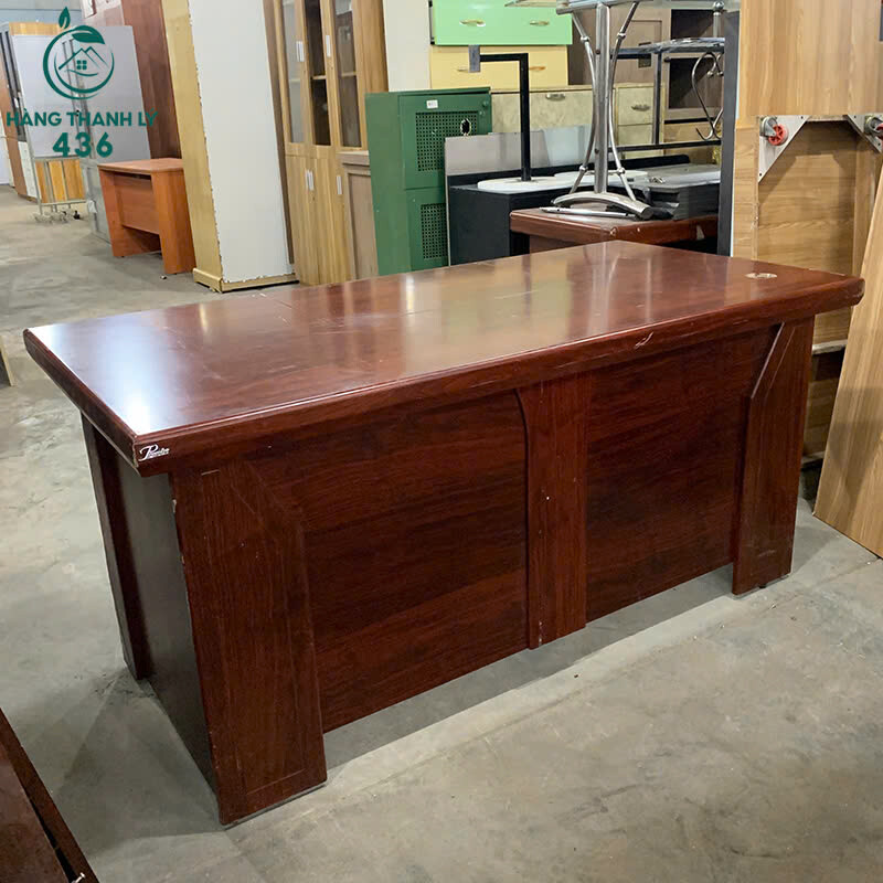 Bàn Giám Đốc Gỗ Cũ 1M6x80CM Màu Nâu Kiểu Dáng Hiện Đại ban-giam-doc-go-cu-1m6x80cm-mau-nau-1 Bàn Giám Đốc Gỗ Cũ 1M6x80CM Màu Nâu Kiểu Dáng Hiện Đại