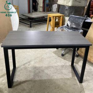 Bàn Làm Việc Cũ 25CMX50CM Màu Xám Khung Sắt Vuông Chắc Chắn
