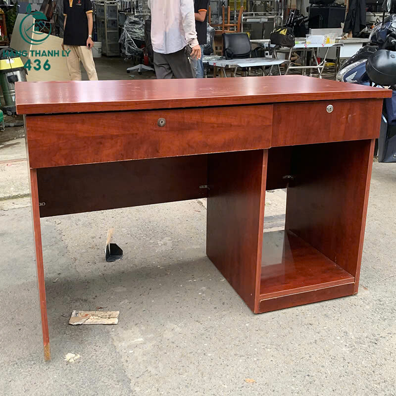 Bàn Làm Việc Gỗ Cũ 1M2x60CM Màu Nâu Đỏ Kèm Hộc CPU ban-lam-viec-go-cu-1m2x60cm-mau-nau-do-kem-hoc-cpu-4 Bàn Làm Việc Gỗ Cũ 1M2x60CM Màu Nâu Đỏ Kèm Hộc CPU