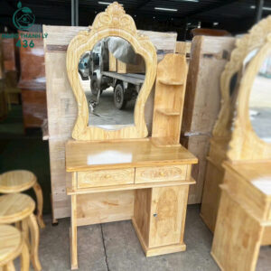 Bàn Trang Điểm Gỗ Có Kệ Trang Trí Mới 99%