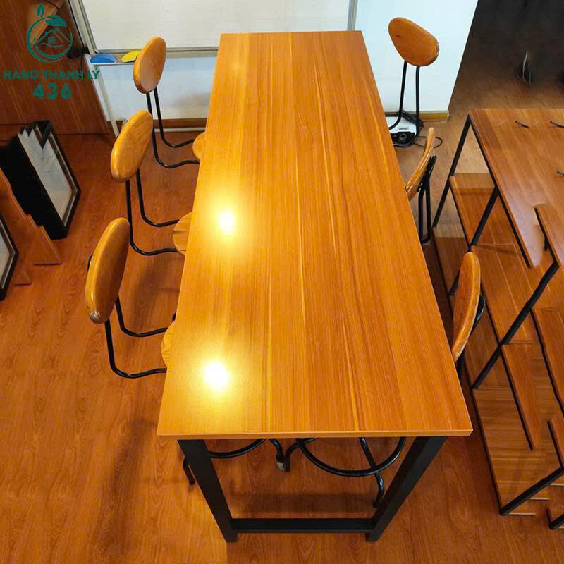 Bộ Bàn Ghế Bar Cũ 6 Ghế Chân Sắt Đen Thiết Kế Bền Đẹp bo-ban-ghe-bar-cu-6-ghe-chan-sat-den-1 Bộ Bàn Ghế Bar Cũ 6 Ghế Chân Sắt Đen Thiết Kế Bền Đẹp