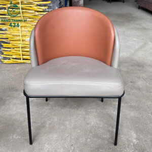 Ghế Cafe Cũ Bọc Đệm Da Chân Sắt