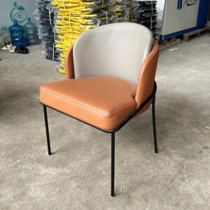 Ghế Cafe Cũ Bọc Đệm Da Chân Sắt