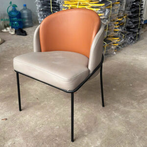 Ghế Ăn Cũ Bọc Đệm Da Chân Sắt