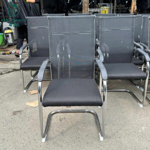 Ghế Chân Chữ U Lưng Lưới Khung Inox Cũ