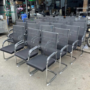 Ghế Chân Chữ U Lưng Lưới Khung Inox Cũ