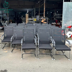 Ghế Chân Chữ U Lưng Lưới Khung Inox Cũ