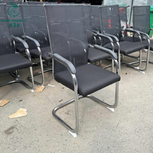 Ghế Chân Chữ U Lưng Lưới Khung Inox Cũ