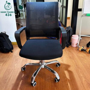 Ghế Chân Xoay Cũ Lưng Lưới Có Tay Vịn