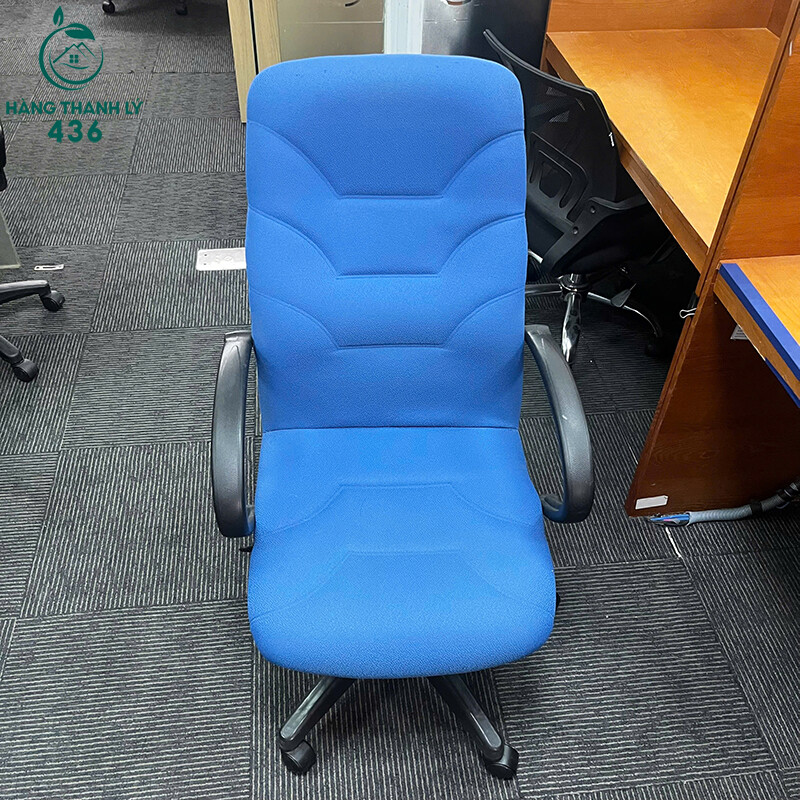 Ghế Xoay Nỉ Xanh Cũ Lưng Cao Ngồi Êm ghe-xoay-ni-xanh-cu-lung-cao-ngoi-em-1 Ghế Xoay Nỉ Xanh Cũ Lưng Cao Ngồi Êm