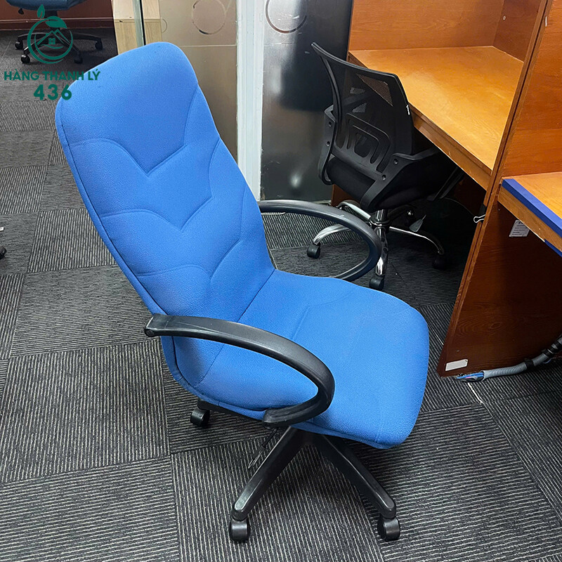 Ghế Xoay Nỉ Xanh Cũ Lưng Cao Ngồi Êm ghe-xoay-ni-xanh-cu-lung-cao-ngoi-em-3 Ghế Xoay Nỉ Xanh Cũ Lưng Cao Ngồi Êm