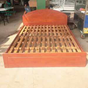 Giường Gỗ Cao Su 1M6x2M Có Nan Giường Cũ