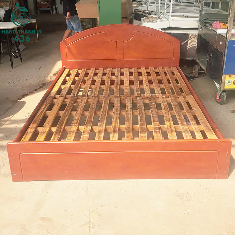 Giường Gỗ Cao Su 1M6x2M Thiết Kế Nan Giường Thoáng Khí Cũ giuong-go-cao-su-1m6x2m-co-nan-giuong-1 Giường Gỗ Cao Su 1M6x2M Thiết Kế Nan Giường Thoáng Khí Cũ