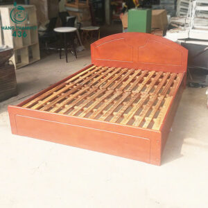 Giường Gỗ Cao Su 1M6x2M Có Nan Giường Cũ