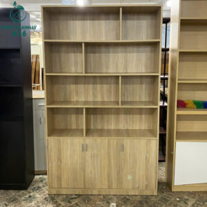 Kệ Trưng Bày Gỗ 2Mx1M2 3 Cánh Màu Vân Gỗ Mới 99%