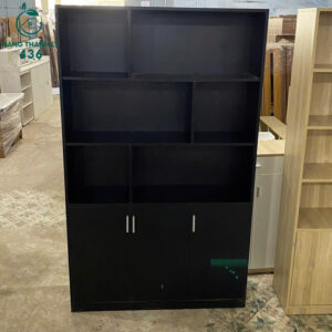 Kệ Trưng Bày Gỗ 2Mx1M2 Màu Đen Nhám Mới 99%