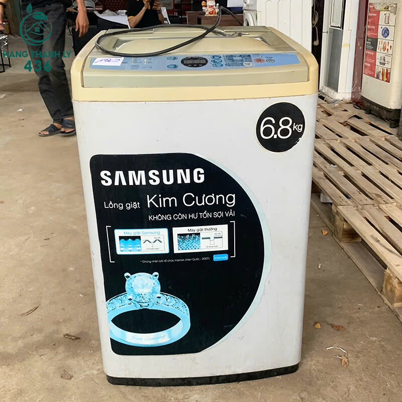 Máy Giặt SAMSUNG Cũ 6,8KG Cửa Trên Lồng Kim Cương may-giat-samsung-cu-6-8kg-cua-tren-long-kim-cuong-1 Máy Giặt SAMSUNG Cũ 6,8KG Cửa Trên Lồng Kim Cương