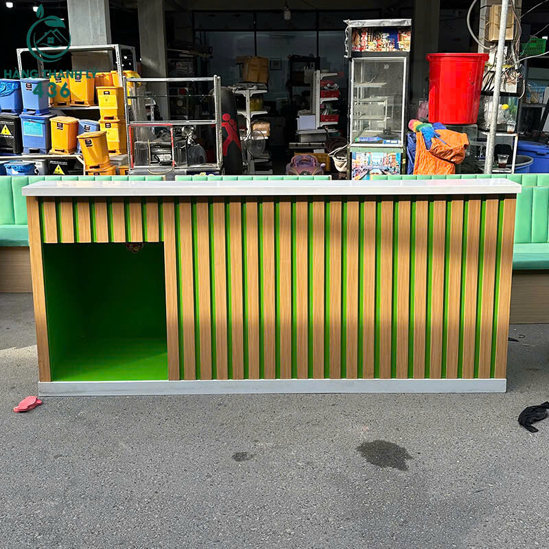 Quầy Lễ Tân Cũ 2M4x60CMx90CM Thiết Kế Hiện Đại quay-le-tan-cu-2m4x60cmx90cm-1 Quầy Lễ Tân Cũ 2M4x60CMx90CM Thiết Kế Hiện Đại