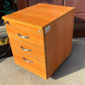 Tủ Cabin Gỗ Cũ Màu Vàng 3 Ngăn Kéo