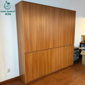 Tủ Hồ Sơ Cũ 8 Cánh Nhiều Ngăn Màu Nâu Gỗ Sang Trọng