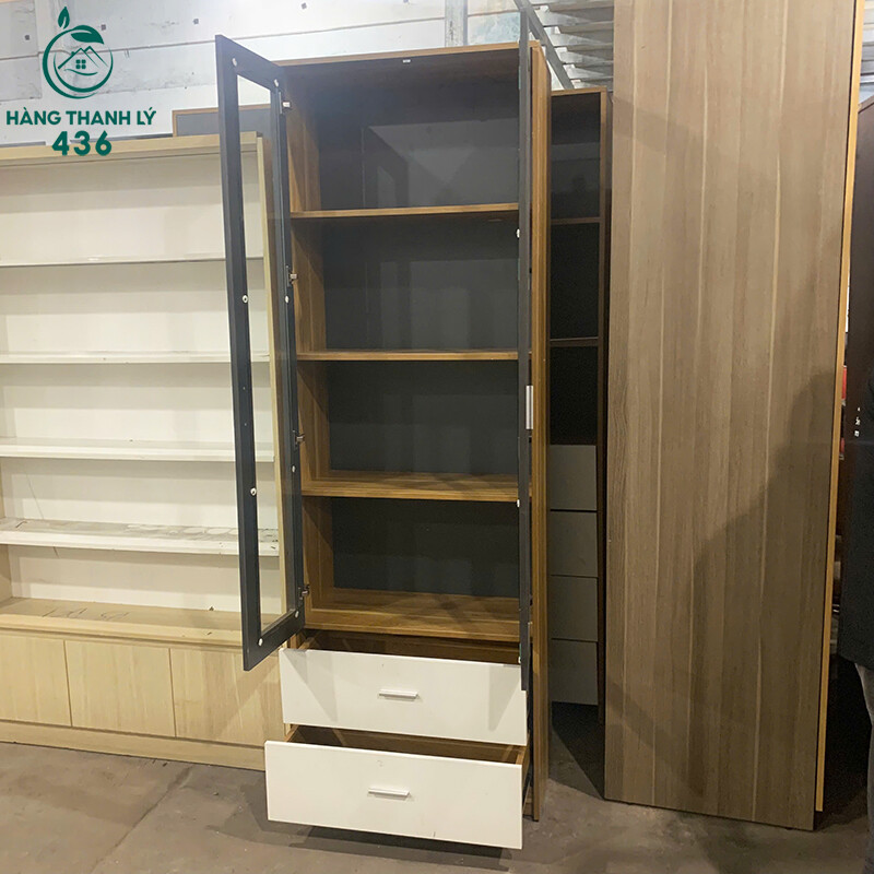 Tủ Hồ Sơ Cũ 2 Cánh Kính Có Hộc Kéo Trắng Đen Xám Hiện Đại tu-ho-so-cu-hien-dai-phoi-kinh-kin-dao-mau-den-xam-1 Tủ Hồ Sơ Cũ 2 Cánh Kính Có Hộc Kéo Trắng Đen Xám Hiện Đại