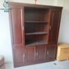 Tủ Hồ Sơ Gỗ Cũ Nâu Đậm 2 Cánh Lớn Nhiều Hộc