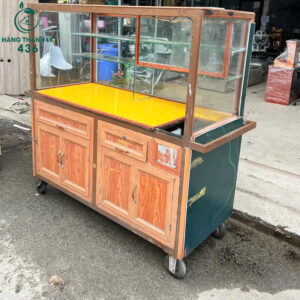 Tủ Kính Bàn Hàng 1M6x1M5 Cũ