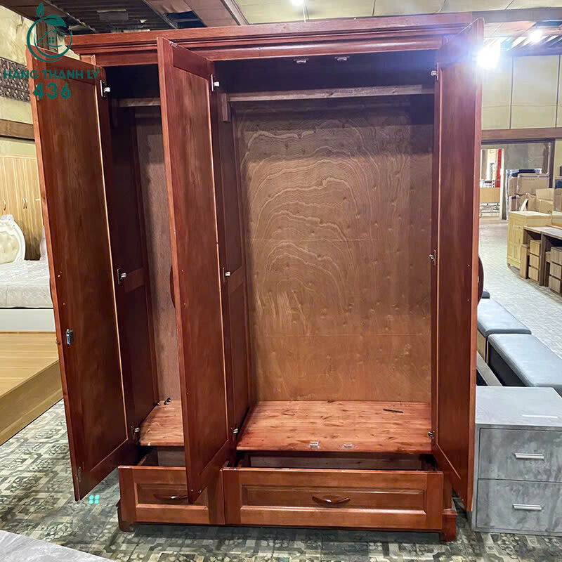 Tủ Quần Áo Gỗ 3 Cánh 2M1x1M5 Kèm 2 Hộc Bền Đẹp Mới 99% tu-quan-ao-go-3-canh-2m1x1m5-kem-2-hoc-ben-dep-moi-99-2 Tủ Quần Áo Gỗ 3 Cánh 2M1x1M5 Kèm 2 Hộc Bền Đẹp Mới 99%