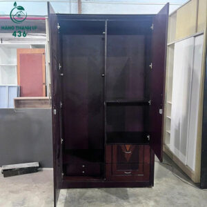 Tủ Quần Áo Gỗ Cũ 2 Cánh 2Mx1M2 Có Gương