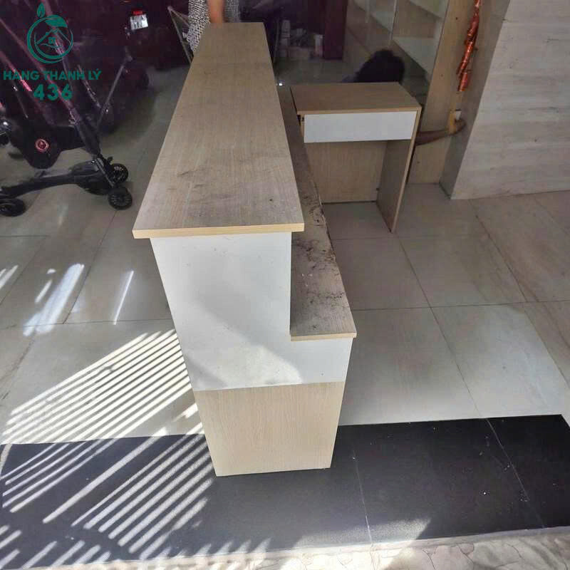 Quầy Lễ Tân Cũ 1M82x1M2 Có Hộc Kéo Thiết Kế Nhỏ Gọn z7176844222681_9ddb5b4be04435126e823321704cfb43 Quầy Lễ Tân Cũ 1M82x1M2 Có Hộc Kéo Thiết Kế Nhỏ Gọn
