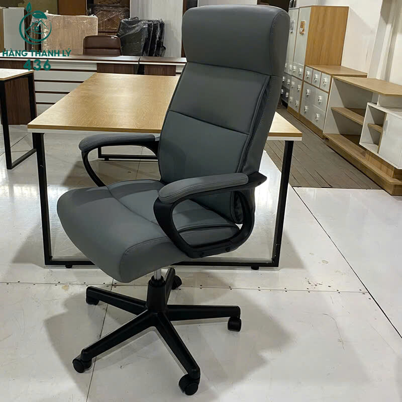 Ghế Giám Đốc Chân Xoay Bọc Da Màu Xám Hiện Đại Mới 99% z7191368991284_aaa219c5a75820e86fcf0103be6f8580 Ghế Giám Đốc Chân Xoay Bọc Da Màu Xám Hiện Đại Mới 99%