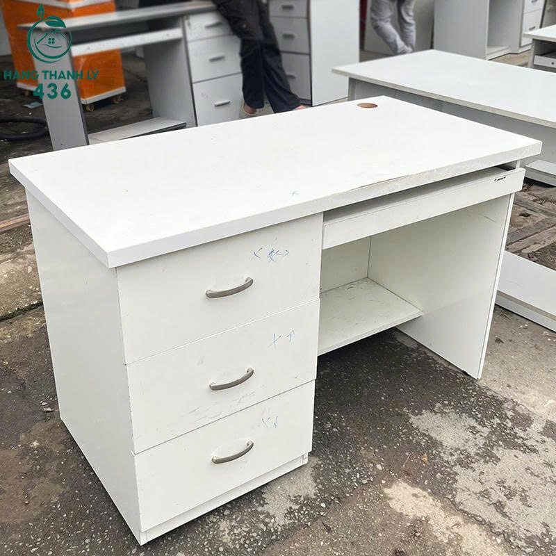 Bàn Làm Việc Gỗ Cũ 1M2x75CM Màu Trắng Kèm 3 Hộc Kéo z7195391716168_db85ec4fe0a10d2c676e2d209f09cb9c Bàn Làm Việc Gỗ Cũ 1M2x75CM Màu Trắng Kèm 3 Hộc Kéo