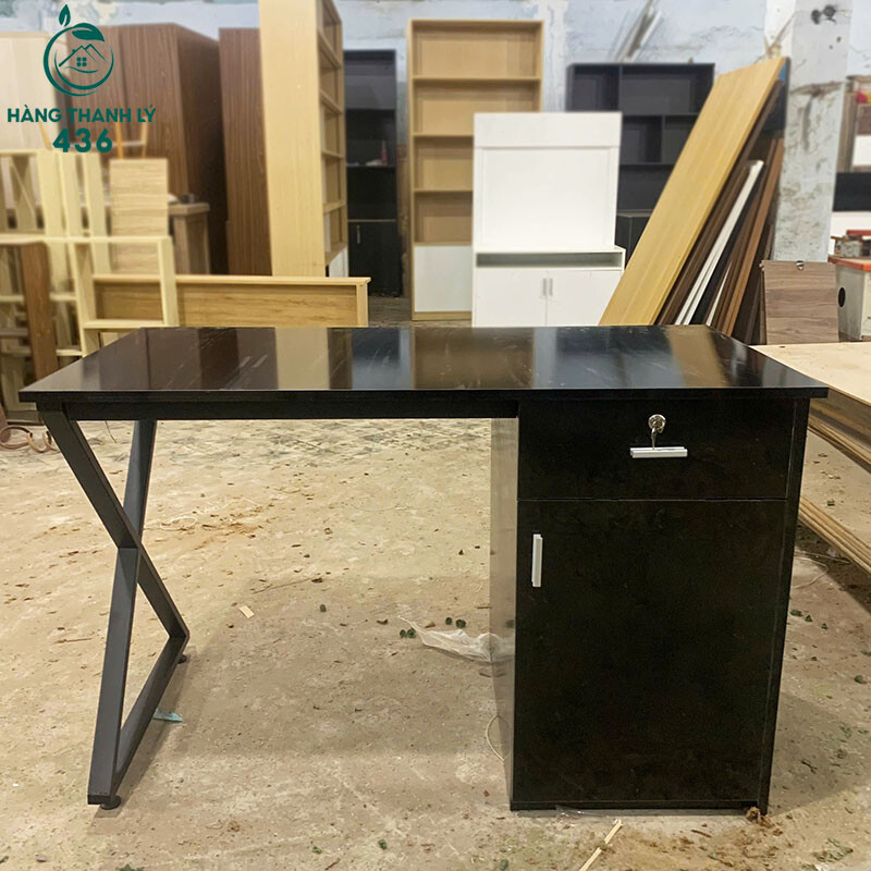 Bàn Làm Việc 1M2x60CM Chân Sắt Chữ X Màu Đen Mới 99% z7202371230608_1bfdb64d9deee3be3a42e7c5cf70860d-copy Bàn Làm Việc 1M2x60CM Chân Sắt Chữ X Màu Đen Mới 99%